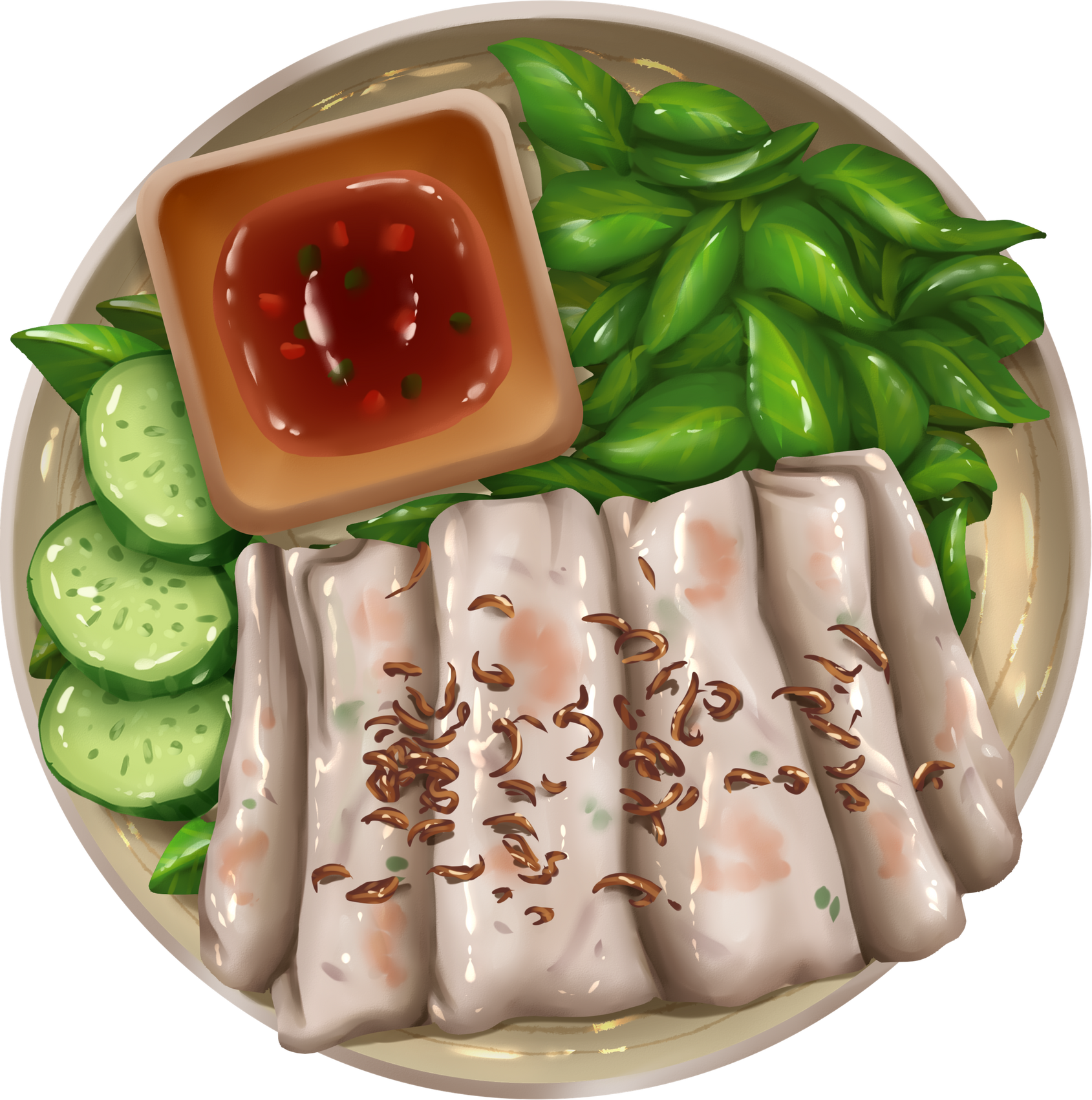 Vietnamese Food Banh Cuon